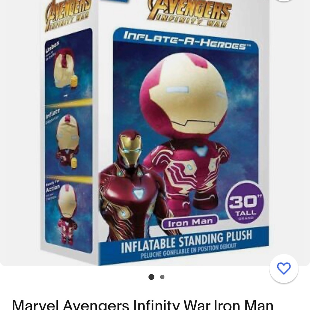 Iron man inflatable stand up plushy - Picture 2 of 3